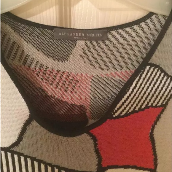 ALEXANDER MCQUEEN GEOMETRIC PRINT DRESS SIZE XS - Picture 2 of 5